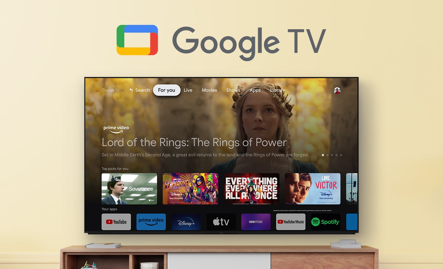 Google TV on Sony Televisions